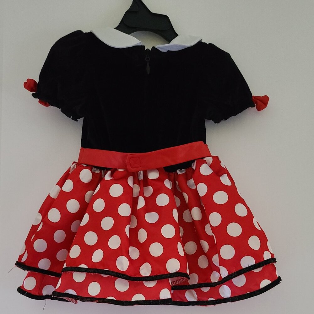 BABY DISNEY MINNIE MOUSE DRESS COSTUME - POLKA DOT- SIZE 12- 18 MONTHS - Picture 9 of 11